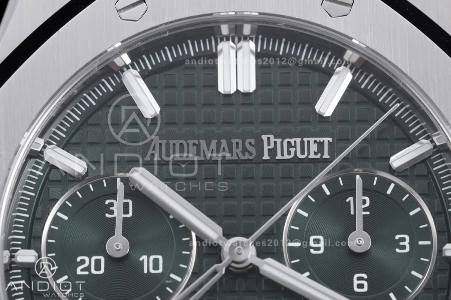 Royal Oak Chrono 26240 SS TOP 1:1 Best Edition Green Dial on SS Bracelet DD4401 Super Clone