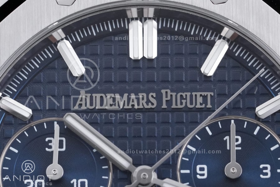 Royal Oak Chrono 26240 SS TOP 1:1 Best Edition Blue Dial on SS Bracelet DD4401 Super Clone