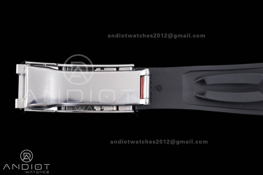 Daytona 126519 Gain Weight ARF 1:1 Best Edition SS Silver Dial Black Subdial Sticks Markers On Oysterflex Strap DD4131