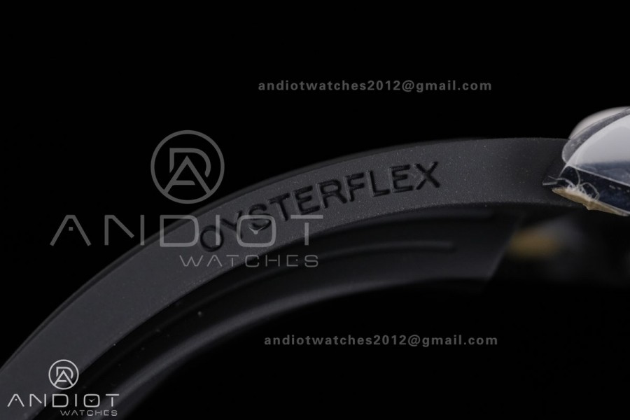 Daytona 126519 Gain Weight ARF 1:1 Best Edition SS Silver Dial Black Subdial Sticks Markers On Oysterflex Strap DD4131