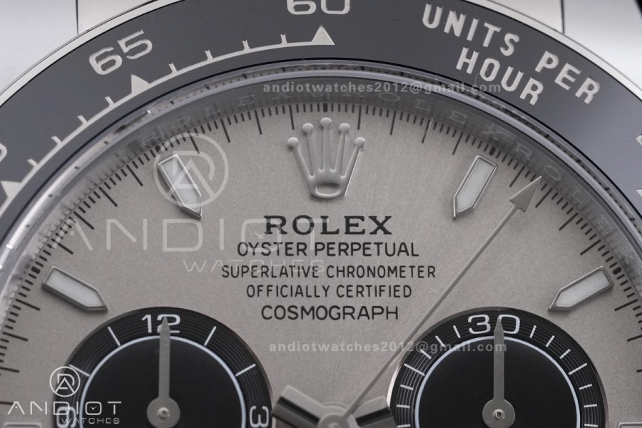 Daytona 126519 Gain Weight ARF 1:1 Best Edition SS Silver Dial Black Subdial Sticks Markers On Oysterflex Strap DD4131