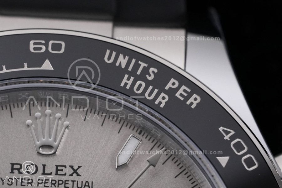 Daytona 126519 Gain Weight ARF 1:1 Best Edition SS Silver Dial Black Subdial Sticks Markers On Oysterflex Strap DD4131