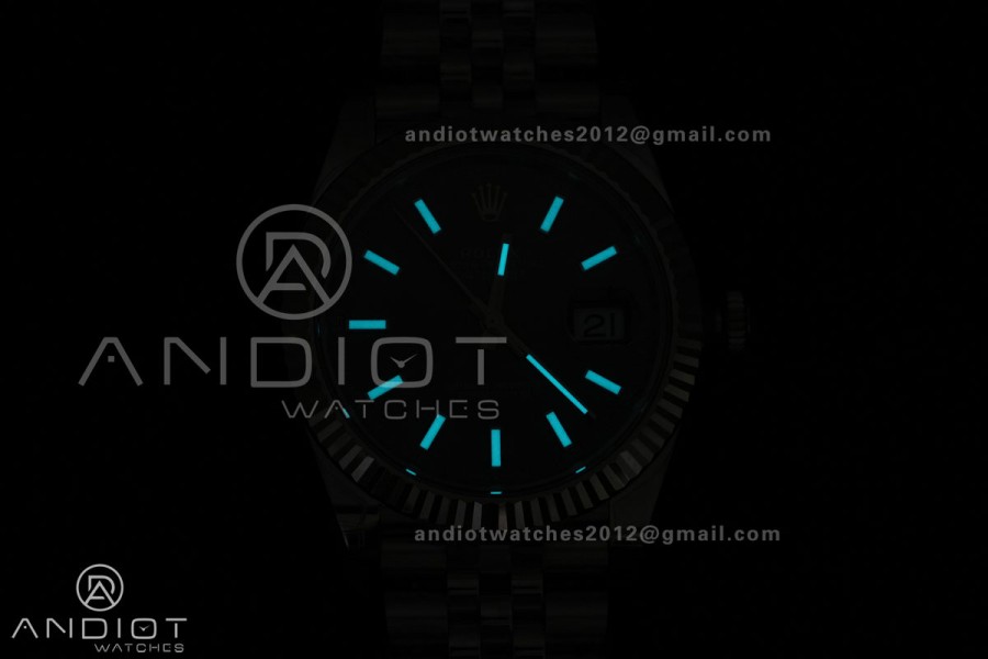 DateJust 41 126334 904L SS V2 VSF 1:1 Best Edition Gray Dial Stick Marker On Jubilee Bracelet DD3235