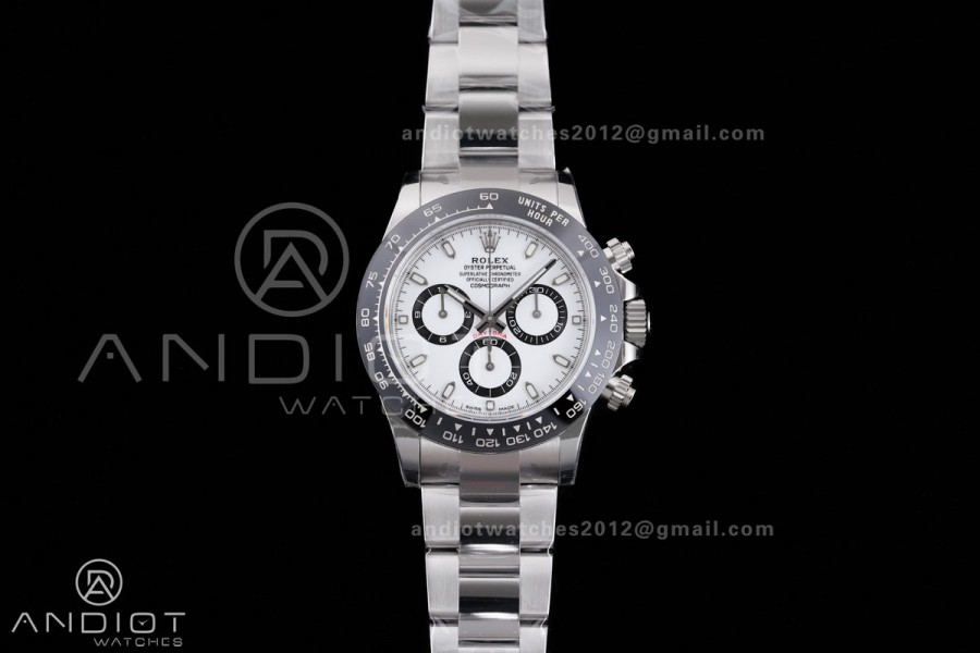 Daytona 116500 VSF 1:1 Best Edition 904L Steel White Dial on SS Bracelet DD4130