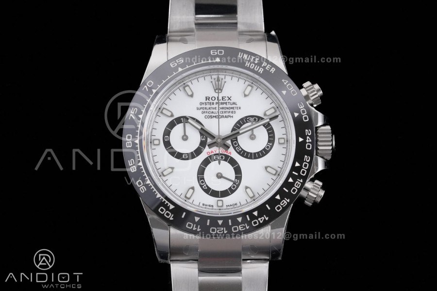 Daytona 116500 VSF 1:1 Best Edition 904L Steel White Dial on SS Bracelet DD4130