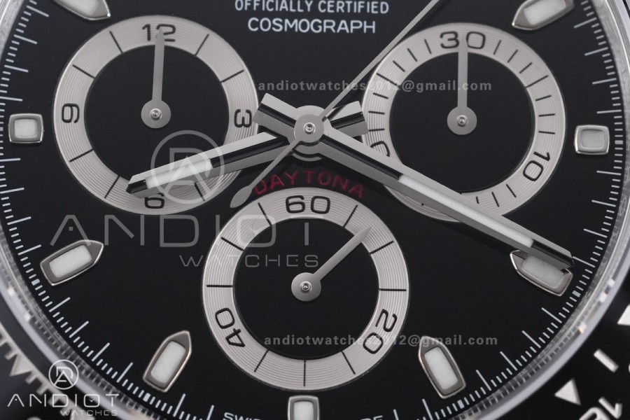 Daytona 116500 VSF 1:1 Best Edition 904L Steel Black Dial on SS Bracelet DD4130