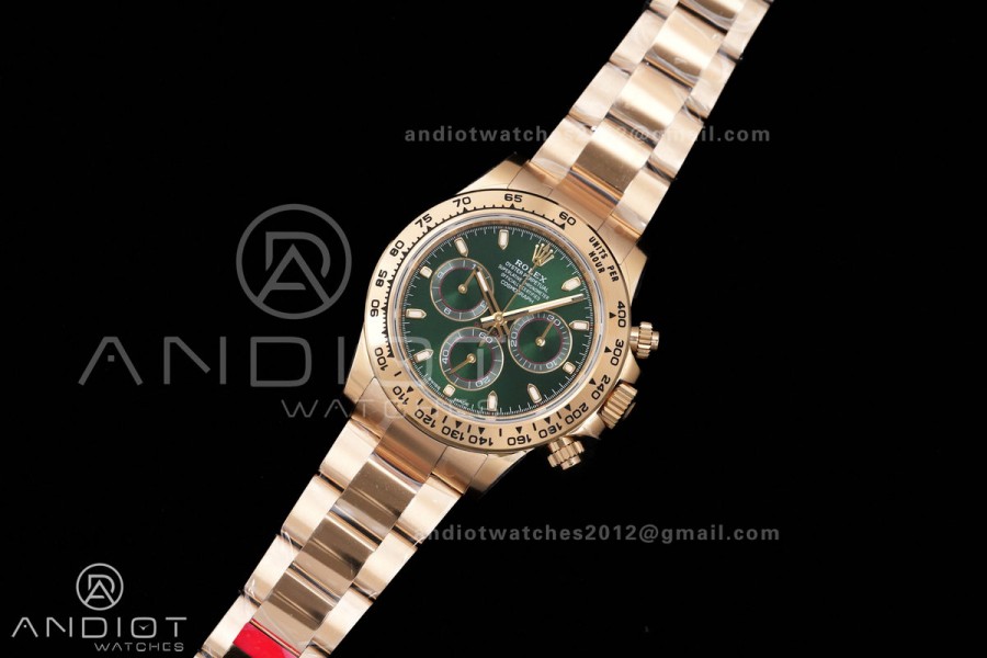 Daytona 116508 YG VSF  V3 Gain Weight 1:1 John Mayer Best Edition Green Dial on YG Bracelet DD4130 (180g)