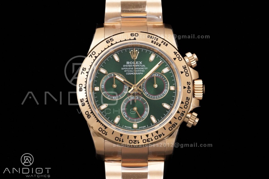 Daytona 116508 YG VSF  V3 Gain Weight 1:1 John Mayer Best Edition Green Dial on YG Bracelet DD4130 (180g)