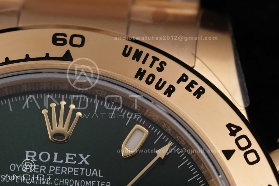 Daytona 116508 YG VSF  V3 Gain Weight 1:1 John Mayer Best Edition Green Dial on YG Bracelet DD4130 (180g)