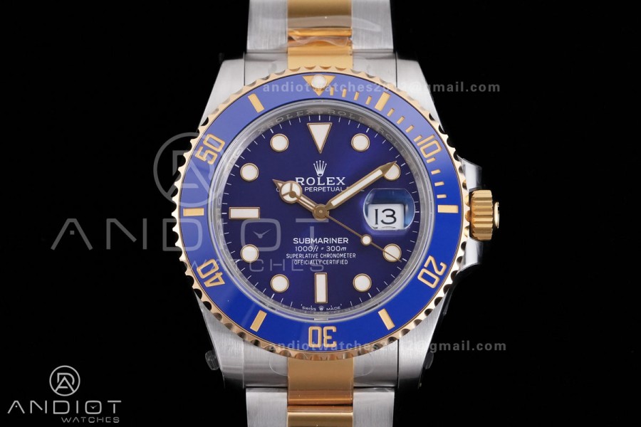 Submariner 126613LB V2 VSF 1:1 Best Edition Blue Dial On SS/YG Bracelet DD3235 Gain Weight 186g