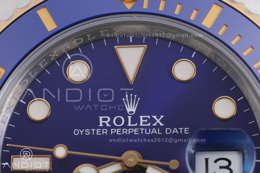 Submariner 126613LB V2 VSF 1:1 Best Edition Blue Dial On SS/YG Bracelet DD3235 Gain Weight 186g