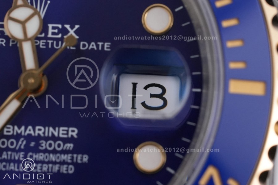 Submariner 126613LB V2 VSF 1:1 Best Edition Blue Dial On SS/YG Bracelet DD3235 Gain Weight 186g