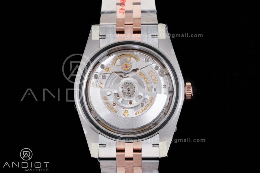 DateJust 41 126331 SS/RG RCF 1:1 Best Edition 904L Steel Brown Diamonds Dial on SS/RG Jubilee Bracelet RC3235