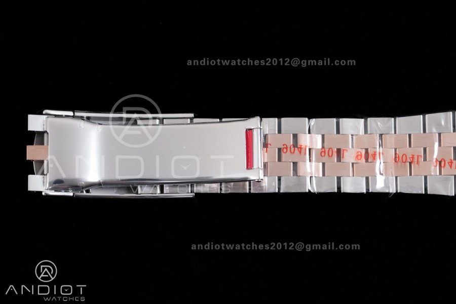 DateJust 41 126331 SS/RG RCF 1:1 Best Edition 904L Steel Brown Diamonds Dial on SS/RG Jubilee Bracelet RC3235