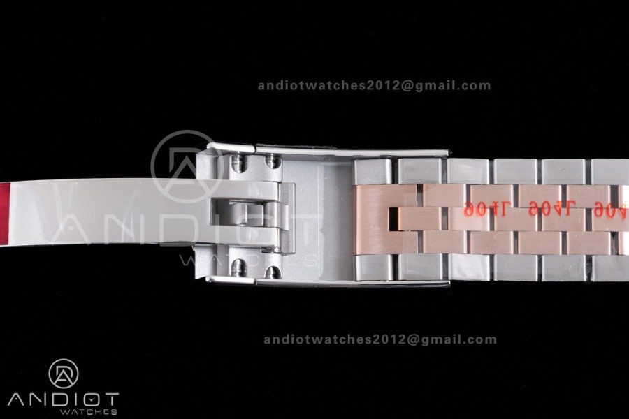 DateJust 41 126331 SS/RG RCF 1:1 Best Edition 904L Steel Brown Diamonds Dial on SS/RG Jubilee Bracelet RC3235