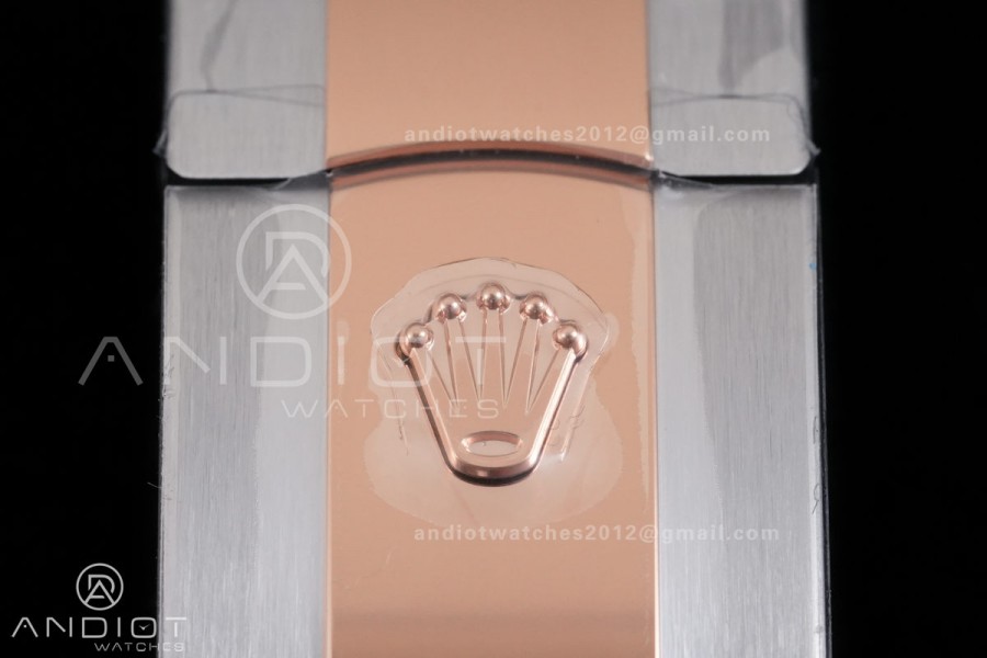 DateJust 41 126331 SS/RG RCF 1:1 Best Edition 904L Steel Brown Diamonds Dial on SS/RG Jubilee Bracelet RC3235