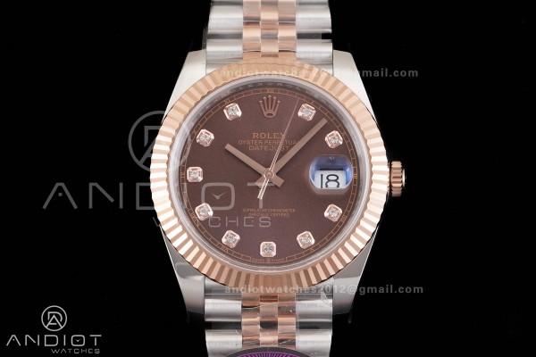DateJust 41 126331 SS/RG RCF 1:1 Best Edition 904L...