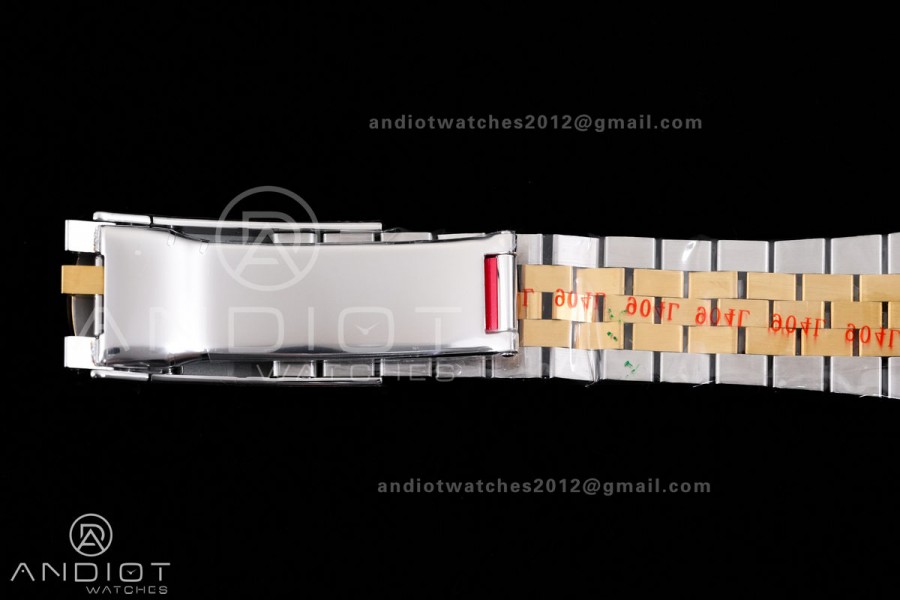 DateJust 41 126333 RCF 1:1 Best Edition 904L Steel Gray Dial Green Roman on Jubilee Bracelet RC3235