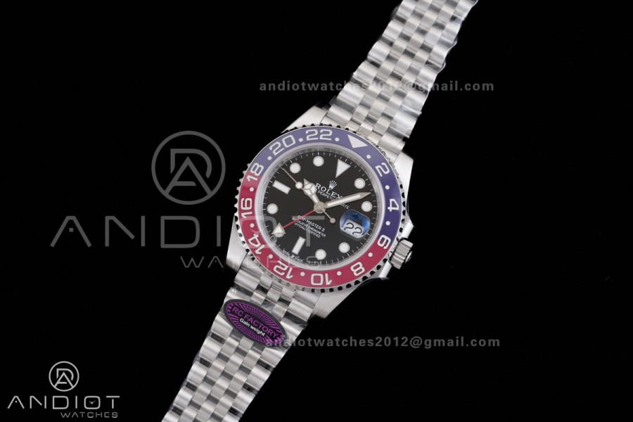 GMT-Master II 126710 BLRO 904L RCF 1:1 Pepsi Best Edition on Jubilee Bracelet SH3285