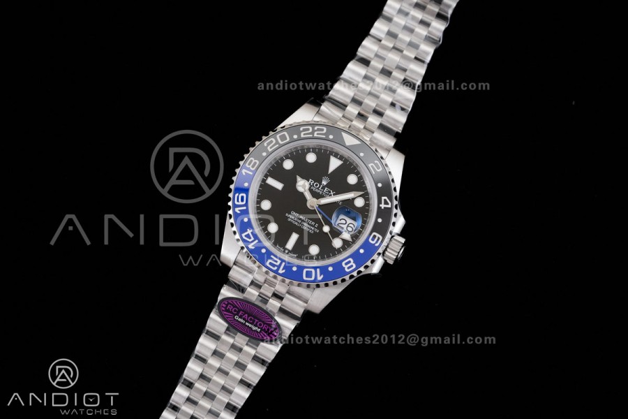 GMT-Master II 126710 BLNR 904L RCF 1:1 Batgirl Best Edition on Jubilee Bracelet SH3285