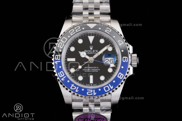 GMT-Master II 126710 BLNR 904L RCF 1:1 Batgirl Bes...
