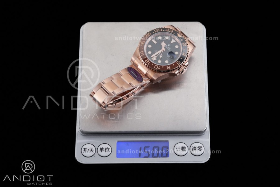 GMT-Master II 126715 CHNR RG Plated 904L Steel RCF 1:1 Best Edition SH3285