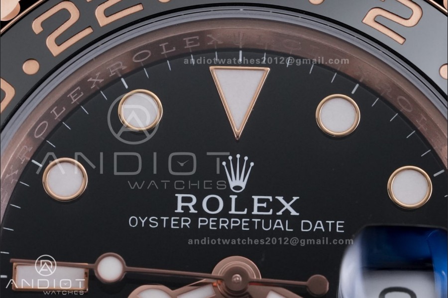 GMT-Master II 126715 CHNR RG Plated 904L Steel RCF 1:1 Best Edition SH3285