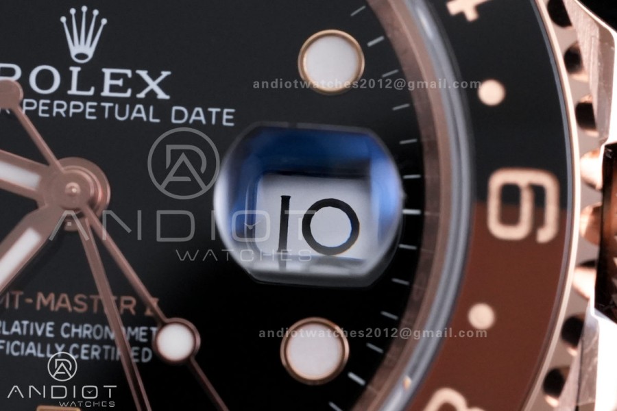 GMT-Master II 126715 CHNR RG Plated 904L Steel RCF 1:1 Best Edition SH3285