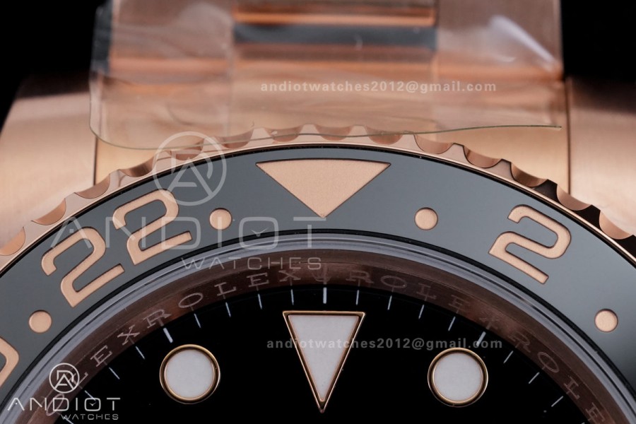 GMT-Master II 126715 CHNR RG Plated 904L Steel RCF 1:1 Best Edition SH3285