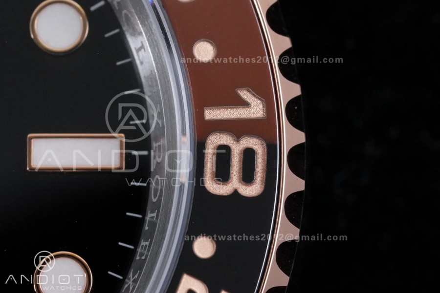 GMT Master II 126711 CHNR 904L SS RCF 1:1 Root Beer Best Edition on SS/RG Bracelet SH3285