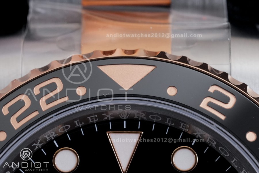 GMT Master II 126711 CHNR 904L SS RCF 1:1 Root Beer Best Edition on SS/RG Bracelet SH3285