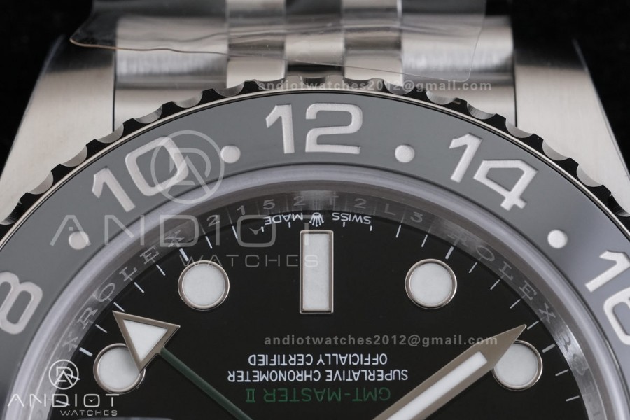 GMT-Master II 126710 GRNR 904L RCF 1:1 Bruce Wayne Best Edition on Jubilee Bracelet SH3285 