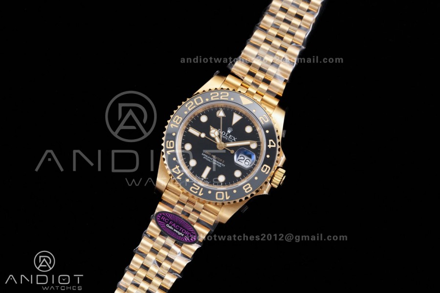 GMT Master II 126718 GRNR 904L SS RCF 1:1 Best Edition on Jubilee Bracelet SH3285