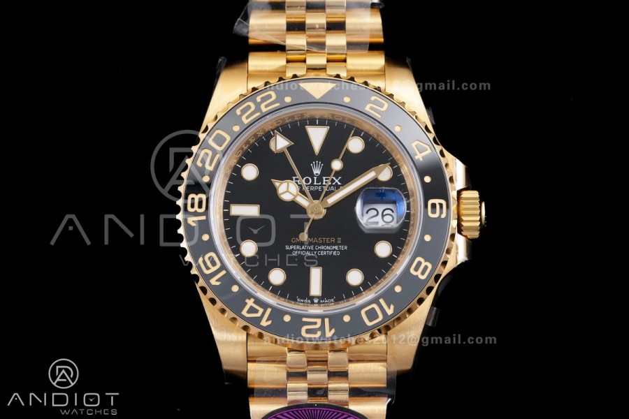 GMT Master II 126718 GRNR 904L SS RCF 1:1 Best Edition on Jubilee Bracelet SH3285