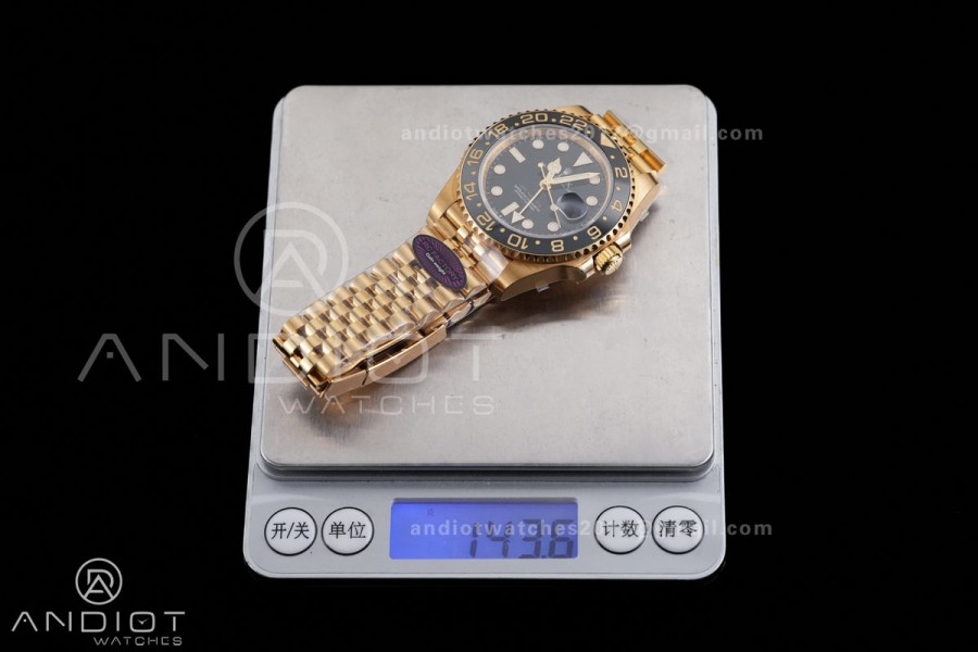 GMT Master II 126718 GRNR 904L SS RCF 1:1 Best Edition on Jubilee Bracelet SH3285