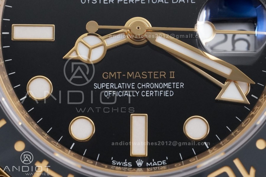 GMT Master II 126718 GRNR 904L SS RCF 1:1 Best Edition on Jubilee Bracelet SH3285