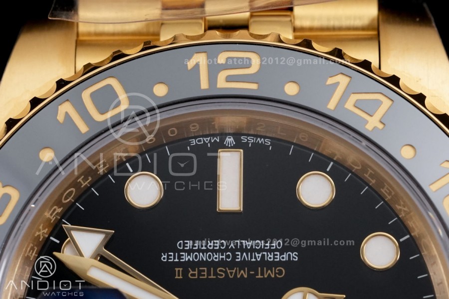 GMT Master II 126718 GRNR 904L SS RCF 1:1 Best Edition on Jubilee Bracelet SH3285