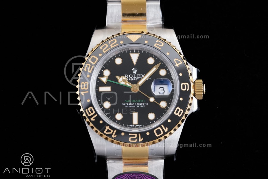 GMT Master II 126713 GRNR 904L SS RCF 1:1 Best Edition on Jubilee Bracelet SH3285