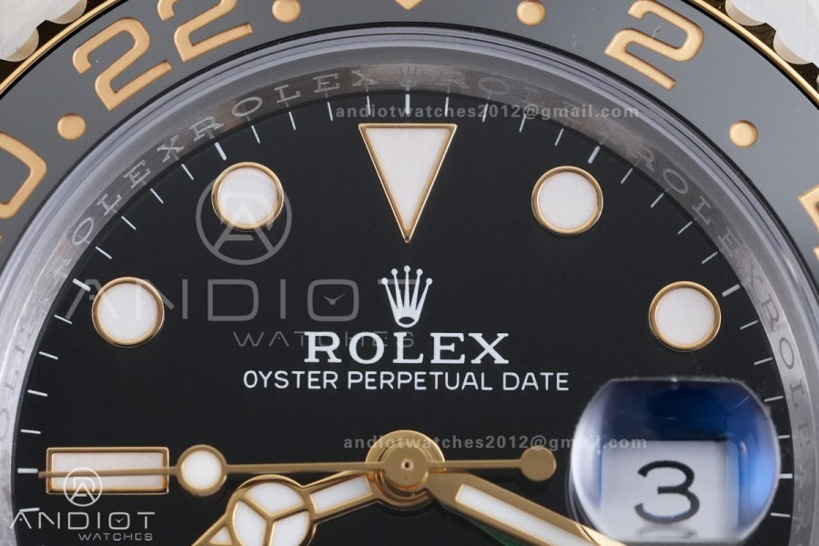 GMT Master II 126713 GRNR 904L SS RCF 1:1 Best Edition on Jubilee Bracelet SH3285