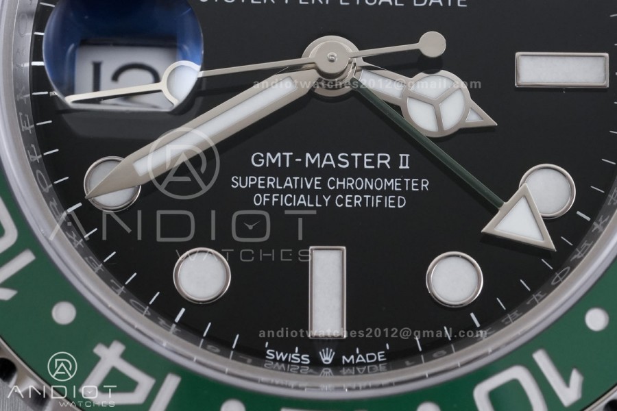 GMT-Master II 126720 VTNR 904L Steel RCF 1:1 Sprite Best Edition on Jubilee Bracelet SH3285