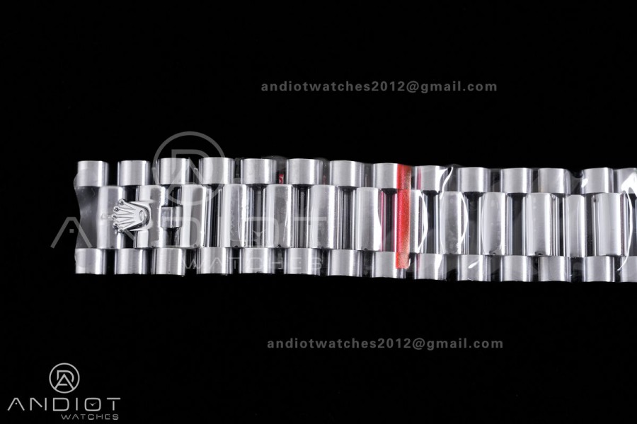 Day Date 128239 Gain Weight QF 1:1 Best Edition Cherry Red Dial Stick Marker On President Bracelet VR3255