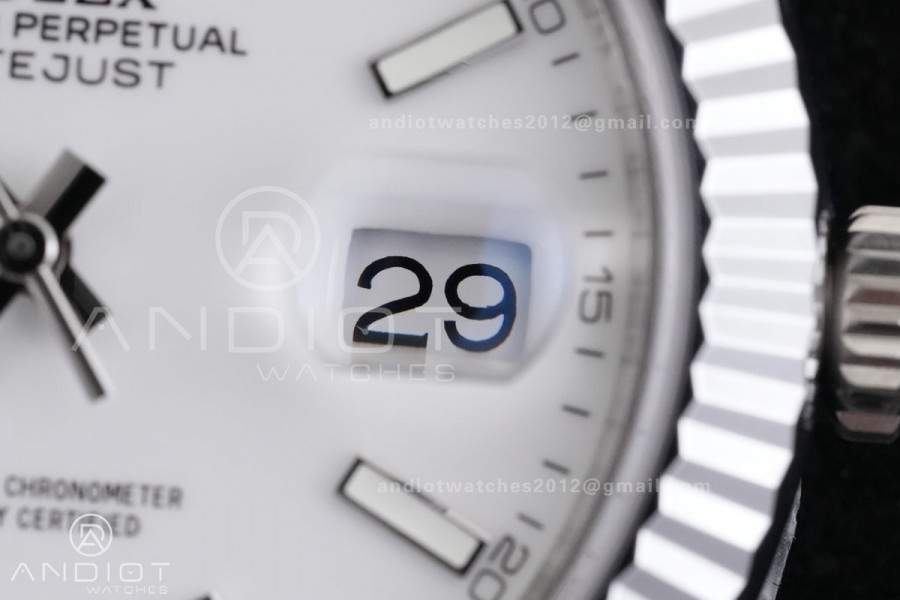 DateJust 41 126334 RCF 1:1 Best Edition 904L Steel White Stick Dial on Oyster Bracelet RC3235