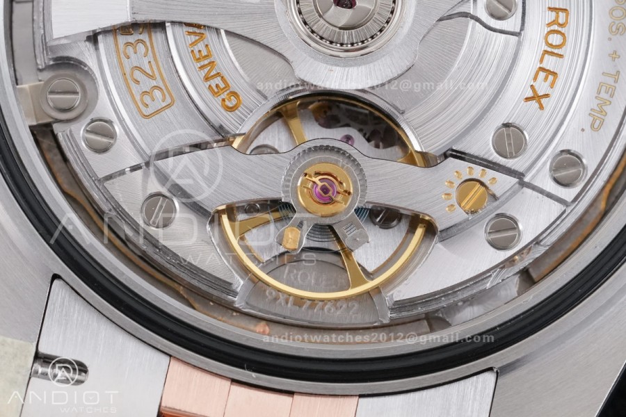 DateJust 41 126331 SS/RG RCF 1:1 Best Edition 904L Steel Gray Dial Green Roman on SS/RG Jubilee Bracelet RC3235