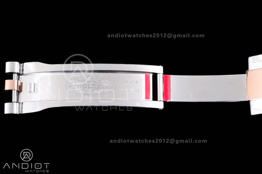 DateJust 41 126331 SS/RG RCF 1:1 Best Edition 904L Steel Gray Dial Green Roman on SS/RG Jubilee Bracelet RC3235