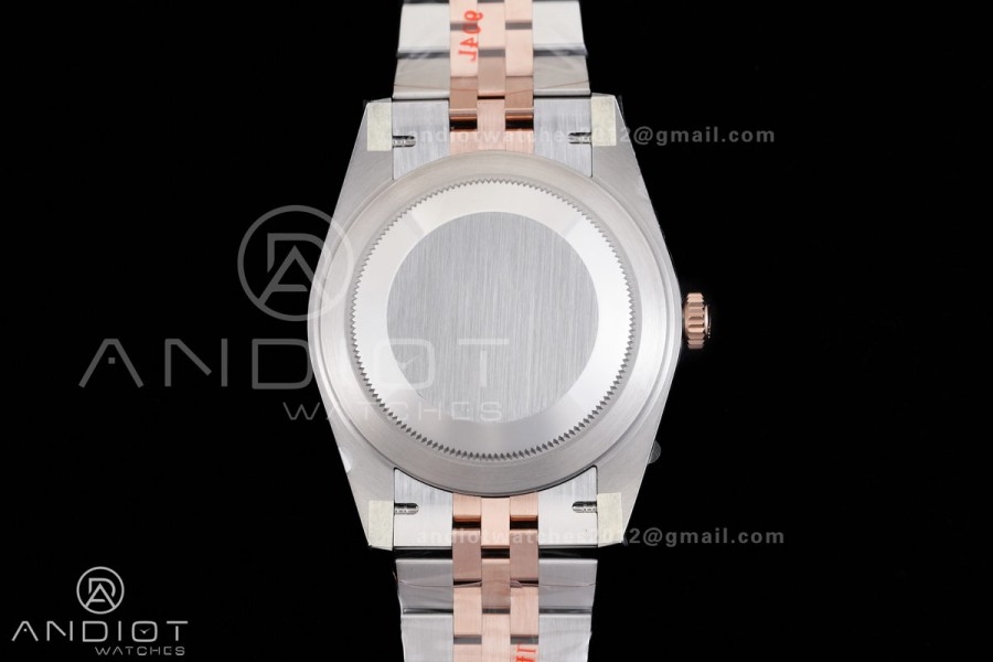 DateJust 41 126331 SS/RG RCF 1:1 Best Edition 904L Steel Gray Dial Green Roman on SS/RG Jubilee Bracelet RC3235