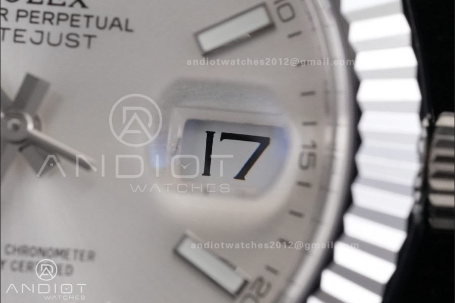 DateJust 41 126334 RCF 1:1 Best Edition 904L Steel Slive Stick Dial on Oyster Bracelet RC3235