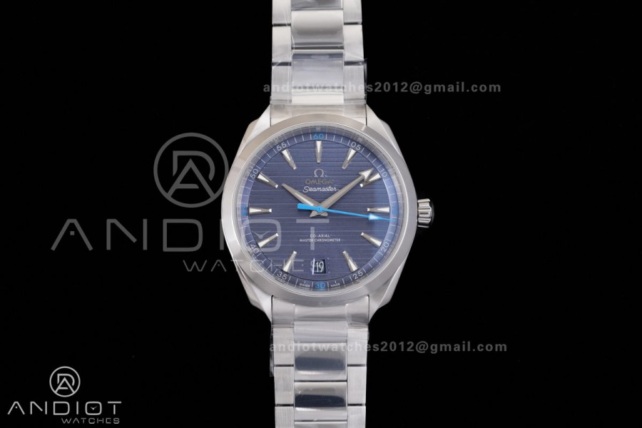 Aqua Terra 150M Master Chronometers VSF 1:1 Best Edition Light Blue Dial Blue Hand on SS Bracelet A8900 Super Clone