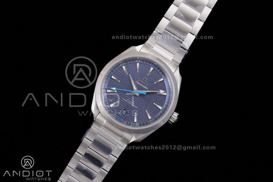 Aqua Terra 150M Master Chronometers VSF 1:1 Best Edition Light Blue Dial Blue Hand on SS Bracelet A8900 Super Clone