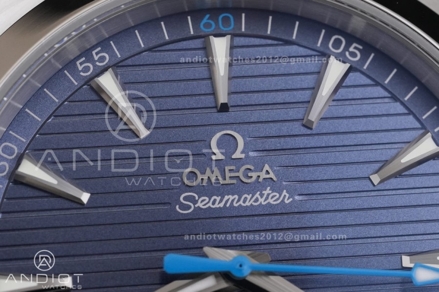 Aqua Terra 150M Master Chronometers VSF 1:1 Best Edition Light Blue Dial Blue Hand on SS Bracelet A8900 Super Clone