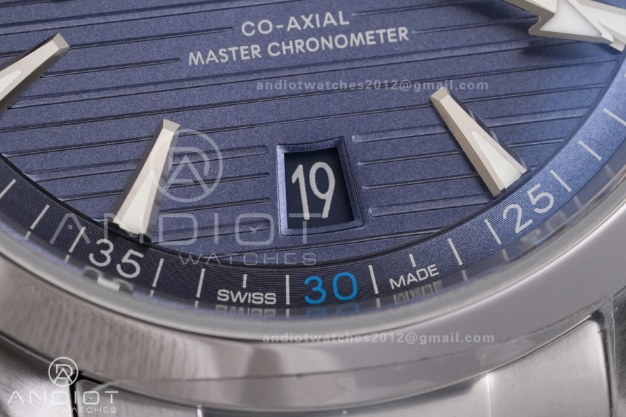 Aqua Terra 150M Master Chronometers VSF 1:1 Best Edition Light Blue Dial Blue Hand on SS Bracelet A8900 Super Clone